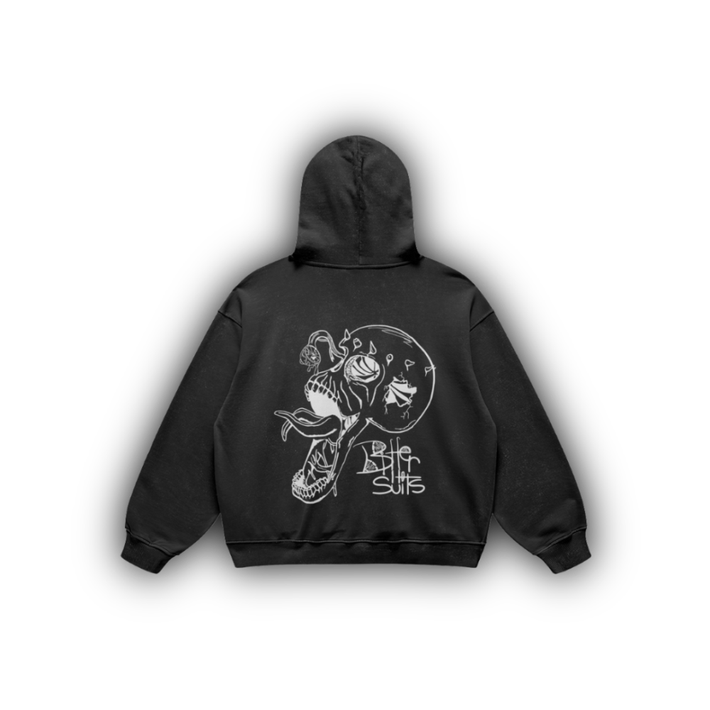 Skull Hoodie Black